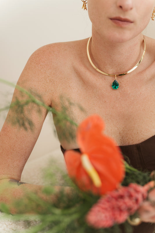 Colar Duo Esmeralda